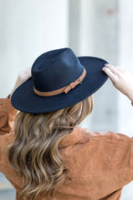 Load image into Gallery viewer, Wide Brim Panama Fedora Hat
