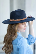 Load image into Gallery viewer, Wide Brim Panama Fedora Hat
