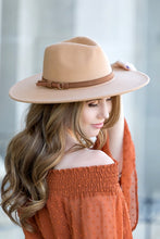 Load image into Gallery viewer, Wide Brim Panama Fedora Hat
