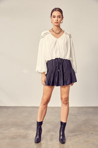 Pleated Skort