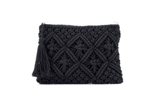 Load image into Gallery viewer, Macrame Tassel Clutch
