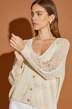 Load image into Gallery viewer, Hollow Detail Cardigan Sweater
