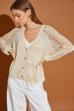 Load image into Gallery viewer, Hollow Detail Cardigan Sweater
