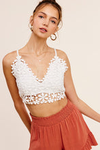 Load image into Gallery viewer, Crochet Lace Bralette Top
