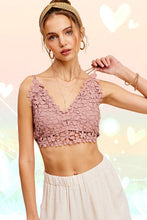 Load image into Gallery viewer, Crochet Lace Bralette Top
