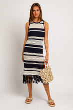 Load image into Gallery viewer, Chelsea Crochet Effect Sweater Dress
