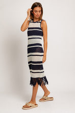 Load image into Gallery viewer, Chelsea Crochet Effect Sweater Dress
