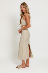 Sassy Crochet Midi Dress