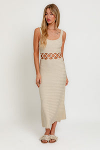 Sassy Crochet Midi Dress