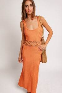 Sassy Crochet Midi Dress