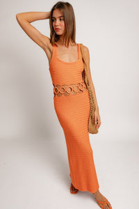 Sassy Crochet Midi Dress