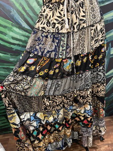 Patchwork boho skirt