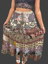 Load image into Gallery viewer, Sophia Patchwork boho skirt
