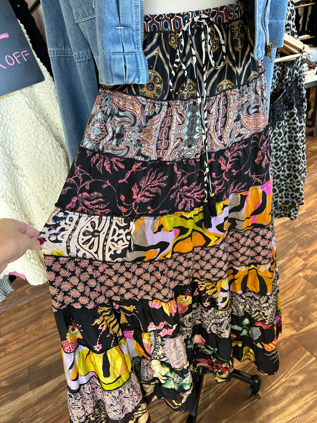 Francis Patchwork boho skirt