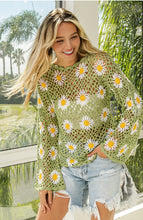 Load image into Gallery viewer, Daisy Crochet Top
