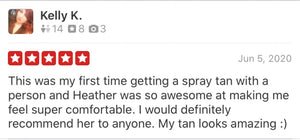 Book your custom spray tan here!